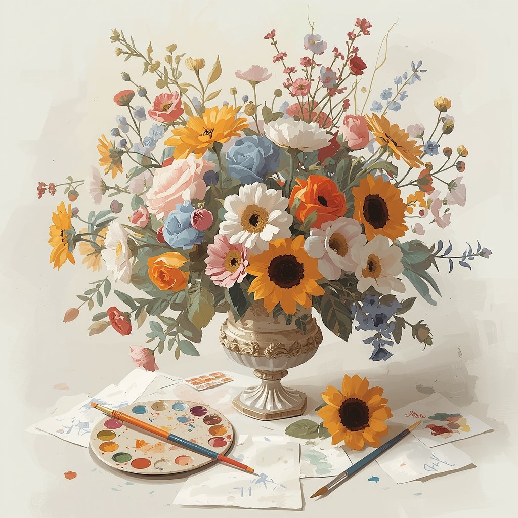 Floral Study by Student