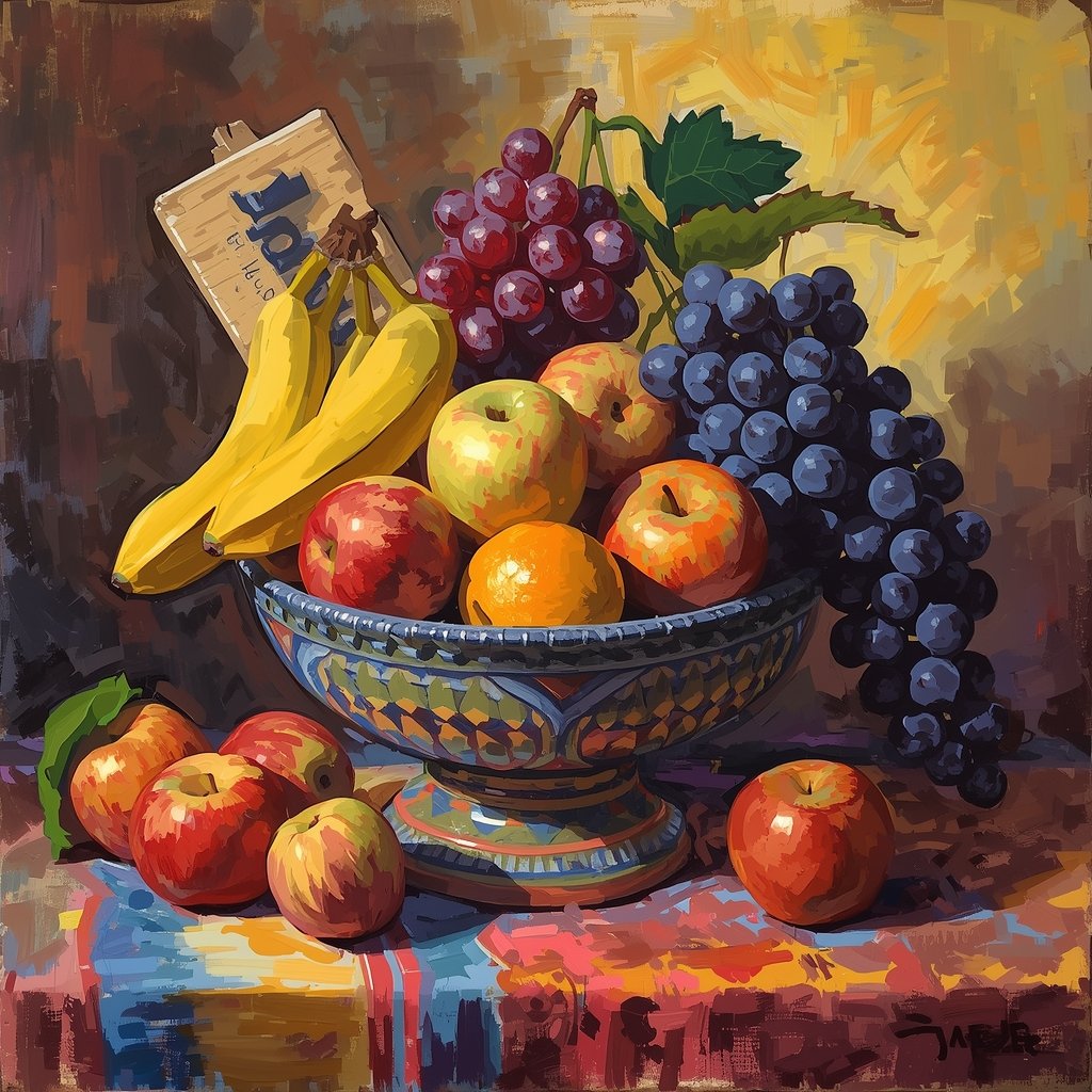 Still Life with Fruit by Student
