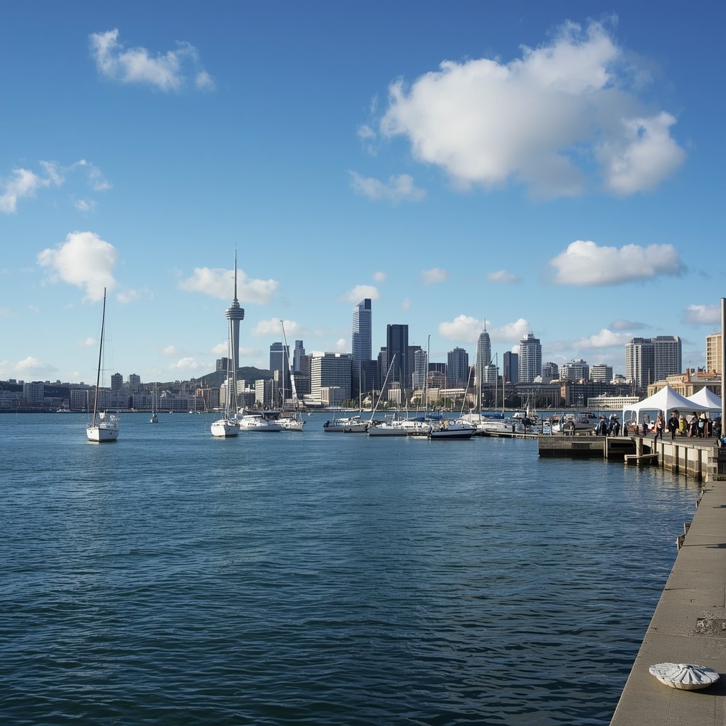 Auckland Harbor by Student